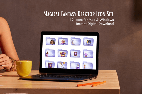 Download Magical Fantasy Desktop Icon Set - Premium Resources