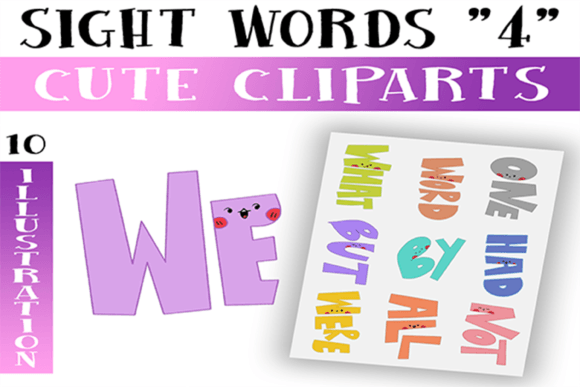 Download Sight Words Cliparts for Commercial Use - Commercial Collection