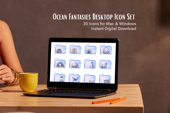Download Ocean Fantasies Desktop Icons - Premium Resources